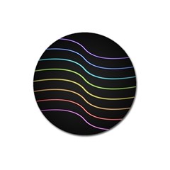 Wallpaper Background Colors Neon Magnet 3  (round) by Bajindul