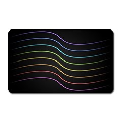 Wallpaper Background Colors Neon Magnet (rectangular) by Bajindul