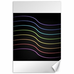 Wallpaper Background Colors Neon Canvas 24  X 36  by Bajindul