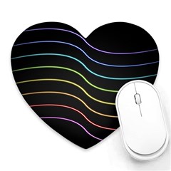 Wallpaper Background Colors Neon Heart Mousepads by Bajindul