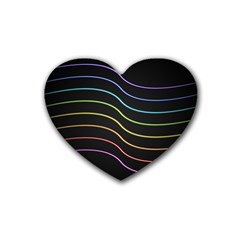 Wallpaper Background Colors Neon Heart Coaster (4 Pack) 