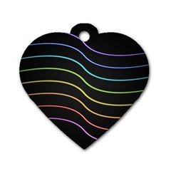 Wallpaper Background Colors Neon Dog Tag Heart (one Side) by Bajindul