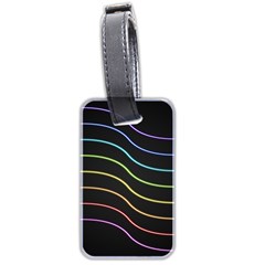 Wallpaper Background Colors Neon Luggage Tag (two Sides) by Bajindul