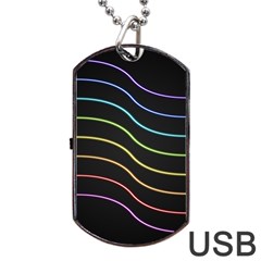 Wallpaper Background Colors Neon Dog Tag Usb Flash (one Side) by Bajindul