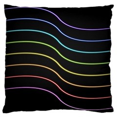 Wallpaper Background Colors Neon Large Cushion Case (two Sides) by Bajindul