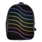 Wallpaper Background Colors Neon School Bag (XL) Front