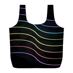 Wallpaper Background Colors Neon Full Print Recycle Bag (l) by Bajindul