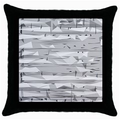 Confetti Music Art Modern Throw Pillow Case (black) by Bajindul