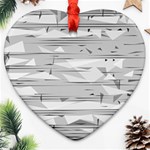 Confetti Music Art Modern Heart Ornament (Two Sides) Front