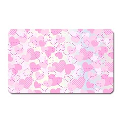 Valentine Background Hearts Magnet (rectangular) by Bajindul