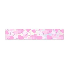 Valentine Background Hearts Flano Scarf (mini) by Bajindul