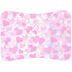 Valentine Background Hearts Velour Seat Head Rest Cushion by Bajindul