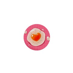 Omelette Heart Pink Valentine 1  Mini Magnets by Bajindul