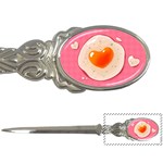 Omelette Heart Pink Valentine Letter Opener Front