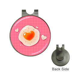 Omelette Heart Pink Valentine Hat Clips With Golf Markers by Bajindul