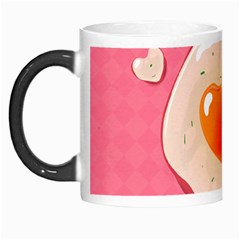 Omelette Heart Pink Valentine Morph Mugs by Bajindul