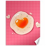 Omelette Heart Pink Valentine Canvas 12  x 16  11.86 x15.41  Canvas - 1