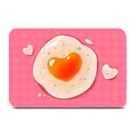 Omelette Heart Pink Valentine Plate Mats 18 x12  Plate Mat