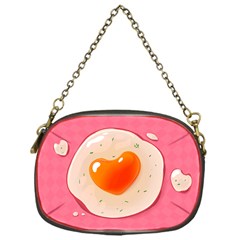 Omelette Heart Pink Valentine Chain Purse (one Side) by Bajindul