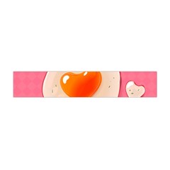 Omelette Heart Pink Valentine Flano Scarf (mini) by Bajindul