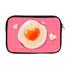 Omelette Heart Pink Valentine Apple Macbook Pro 17  Zipper Case by Bajindul