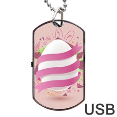 Easter Egg Dog Tag Usb Flash (one Side) by Bajindul