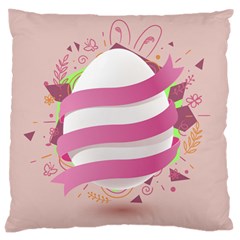 Easter Egg Large Cushion Case (one Side) by Bajindul