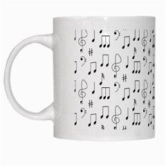 Music Notes Background White Mugs by Bajindul