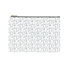 Music Notes Background Cosmetic Bag (large) by Bajindul