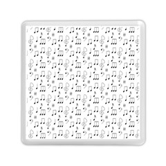 Music Notes Background Memory Card Reader (square) by Bajindul