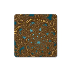 Fractal Abstract Square Magnet by Bajindul