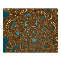 Fractal Abstract Double Sided Flano Blanket (large)  by Bajindul