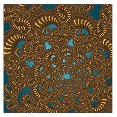 Fractal Abstract Large Satin Scarf (square) by Bajindul