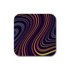 Fractal Mathematics Generated Rubber Square Coaster (4 Pack)  by Bajindul