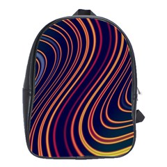 Fractal Mathematics Generated School Bag (large) by Bajindul