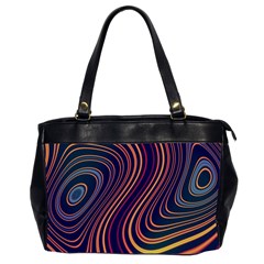 Fractal Mathematics Generated Oversize Office Handbag (2 Sides) by Bajindul