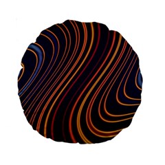 Fractal Mathematics Generated Standard 15  Premium Round Cushions by Bajindul