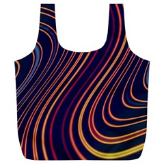 Fractal Mathematics Generated Full Print Recycle Bag (xl) by Bajindul