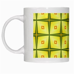 Background Pattern Gold White Mugs by Bajindul