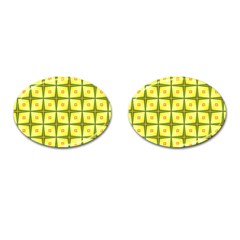 Background Pattern Gold Cufflinks (oval) by Bajindul