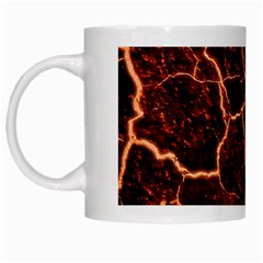 Lava Fire White Mugs by Bajindul