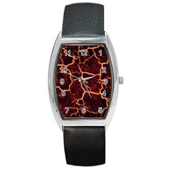 Lava Fire Barrel Style Metal Watch by Bajindul