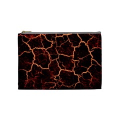 Lava Fire Cosmetic Bag (medium) by Bajindul