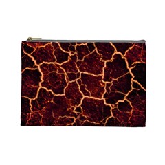 Lava Fire Cosmetic Bag (large) by Bajindul