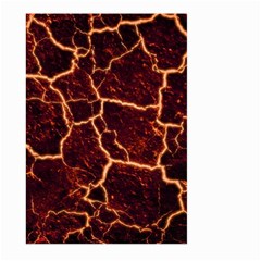 Lava Fire Large Garden Flag (two Sides) by Bajindul