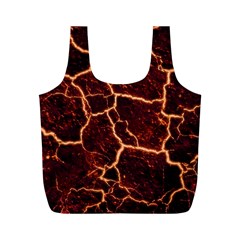 Lava Fire Full Print Recycle Bag (m) by Bajindul