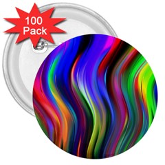 Lines Swinging Plasma Cross 3  Buttons (100 Pack)  by Bajindul