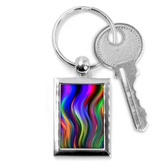 Lines Swinging Plasma Cross Key Chain (rectangle) by Bajindul