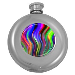 Lines Swinging Plasma Cross Round Hip Flask (5 Oz) by Bajindul