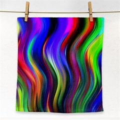 Lines Swinging Plasma Cross Face Towel by Bajindul